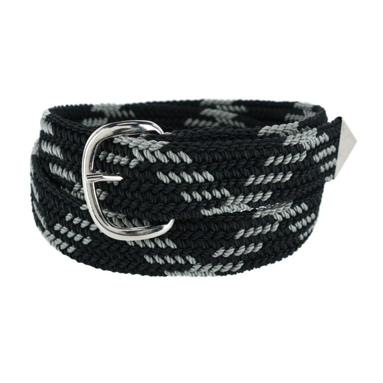 Double S Men's 46" Braided Belt Grey One Size