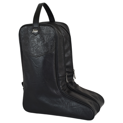 JUSTIN BOOT BAG BLACK W/TOOLING