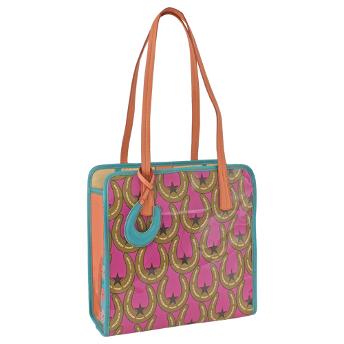 CATCHFLY TOTE PINK HORSESHOE