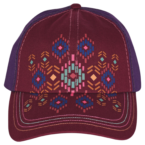 CATCHFLY BASEBALL CAP AZTEC PRINT DESIGN