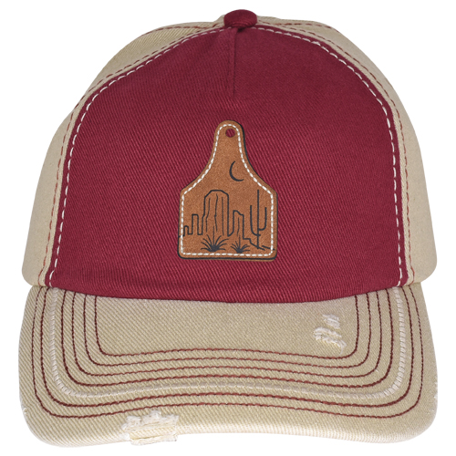 CATCHFLY BASEBALL CAP DESERT COW TAG