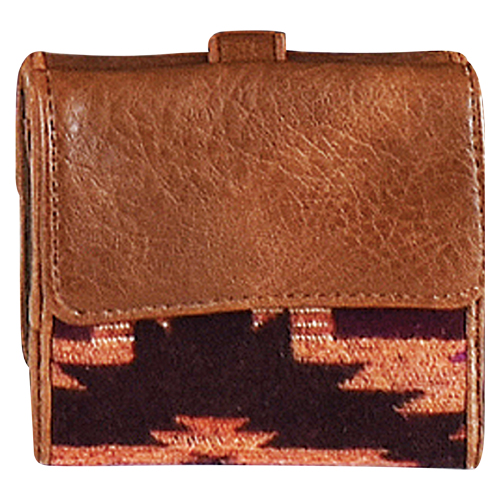 JUSTIN LADIES SMALL WALLET PURPLE AZTEC BLANKET