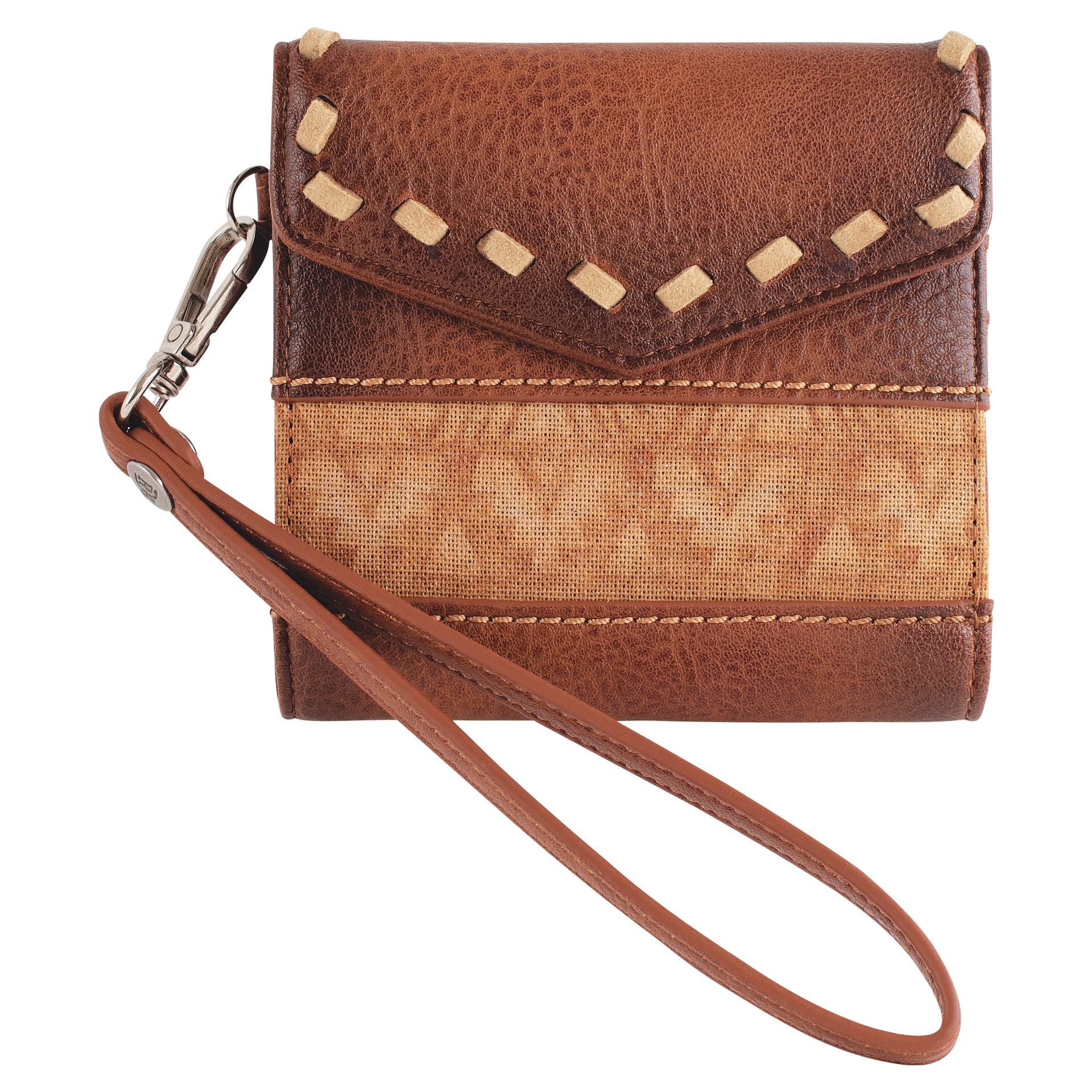 RED DIRT HAT CO LADIES MINI WALLET TAN W/BUCKSTITCH