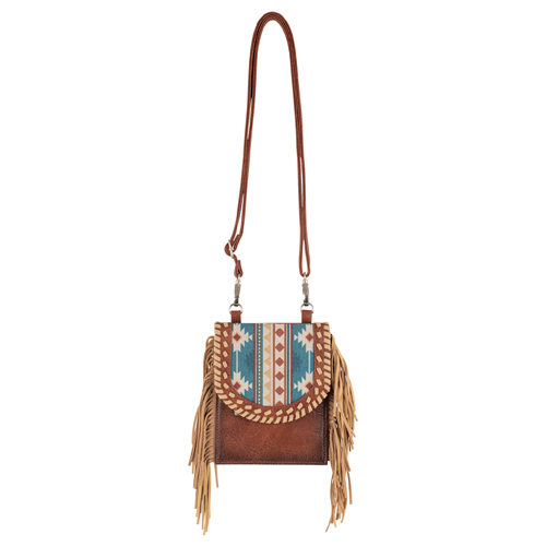 RED DIRT HAT CO LADIES SADDLE POUCH TAN W/ DESIGN