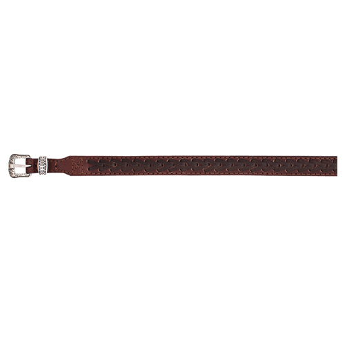 RED DIRT HAT CO GENUINE LEATHER HAT BAND BROWN ARROW STITCH