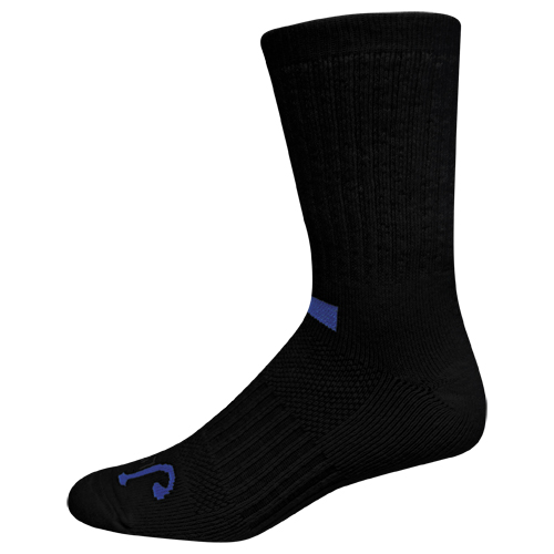 JUST DRY FULL CUSHION CREW, BLACK 2 PACK, SIZE MEDIUM
