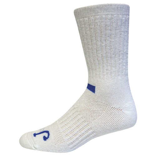 JUST DRY FULL CUSHION CREW, WHITE 2 PACK, SIZE LARGE