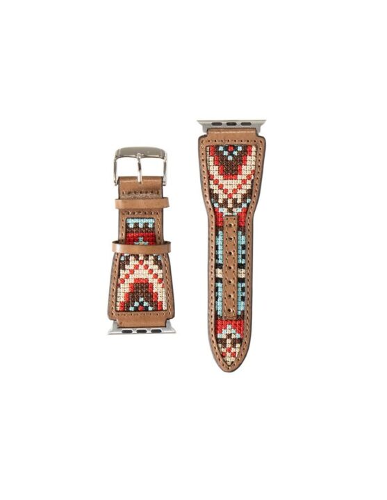 Nocona Western Watch Band Mens Aztec Embroidery M Multi-Color N3101797