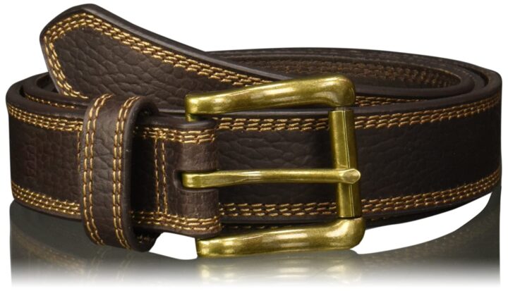 Nocona Mens Work Triple Stitch Belt Brown N2710602
