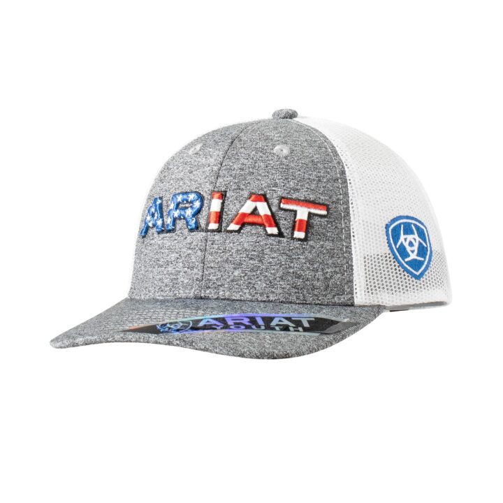 ARIAT Patriotic Label Logo Cap Gray OSFM