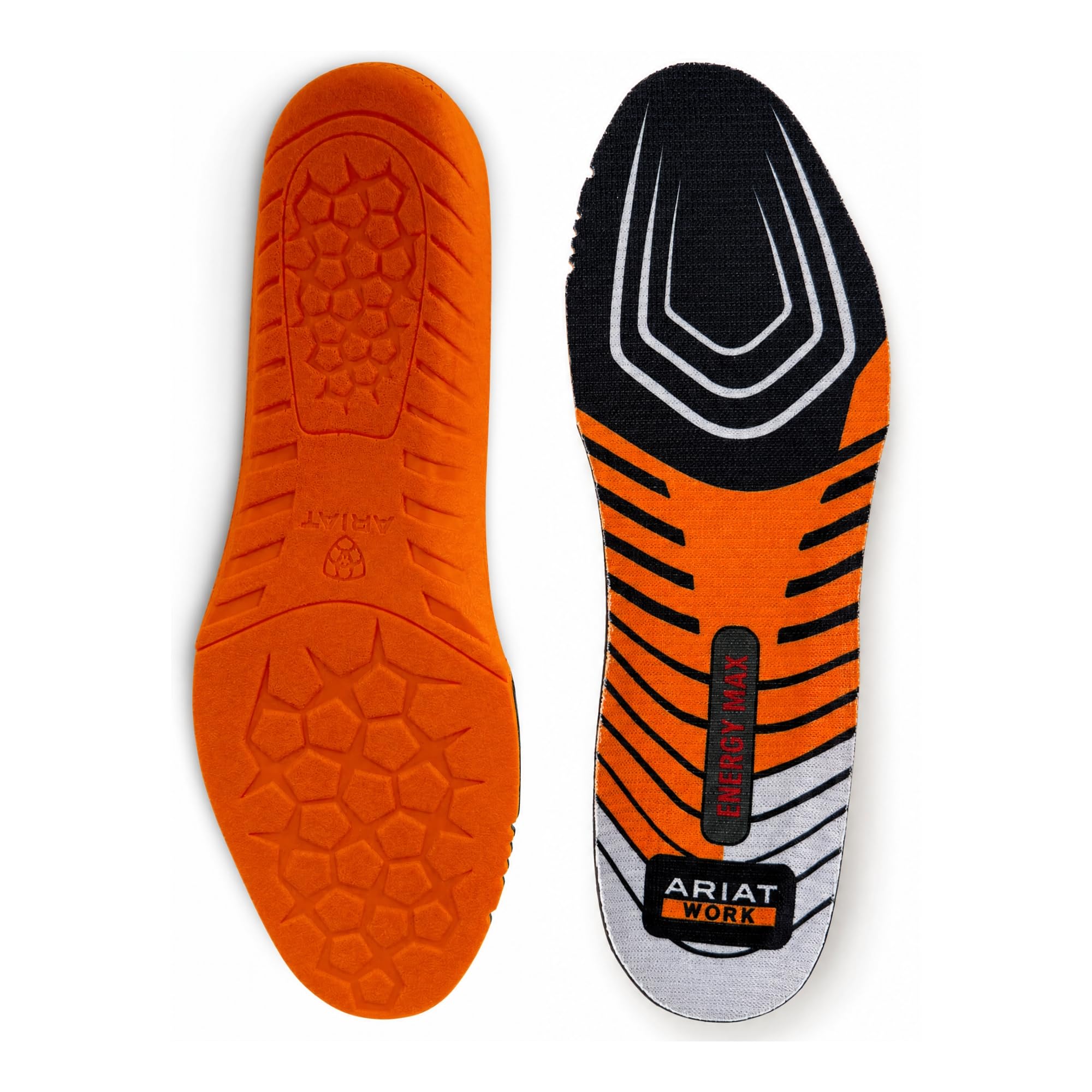 ARIAT Men's Energy Max Round Toe Work Insole, Anti-Fatigue Cushion, 14