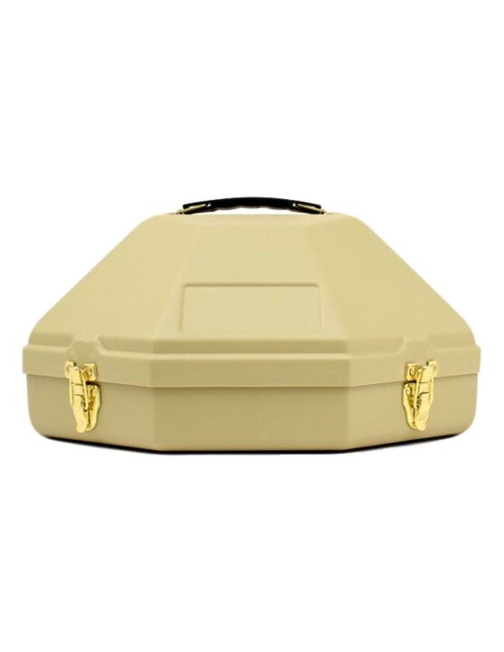 M&F Western Products Large Hat Can, Hard Plastic Travel and Storage Case with Mirror, Holds Hats up to 7-5/8 Size, 5" Brim