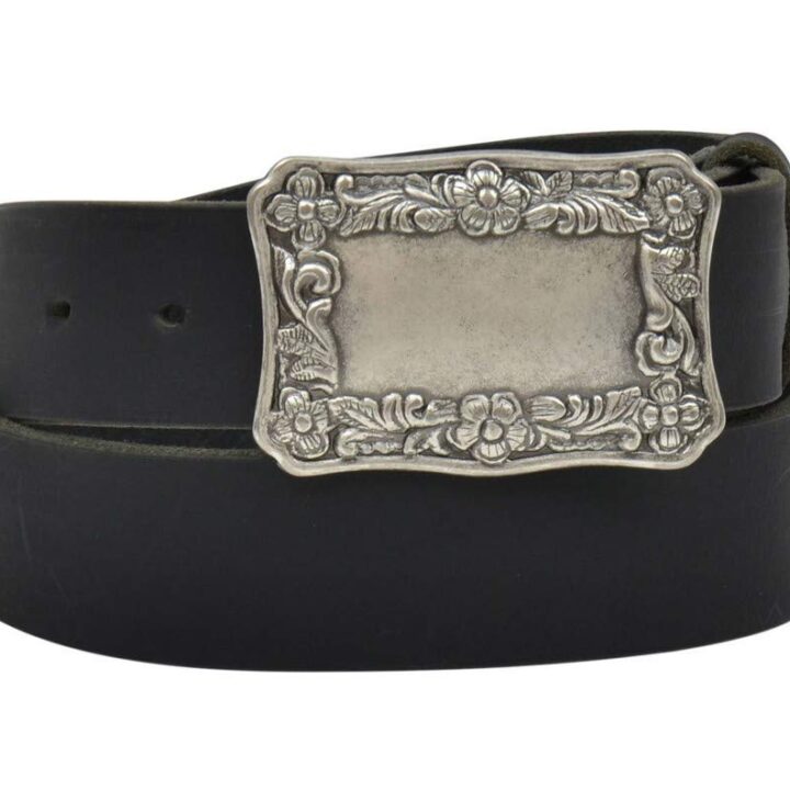 Angel Ranch 1 1/2" Black Ladies' Western Basic Belt
