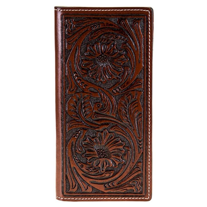Twisted X Floral Tooled Leather Rodeo Wallet