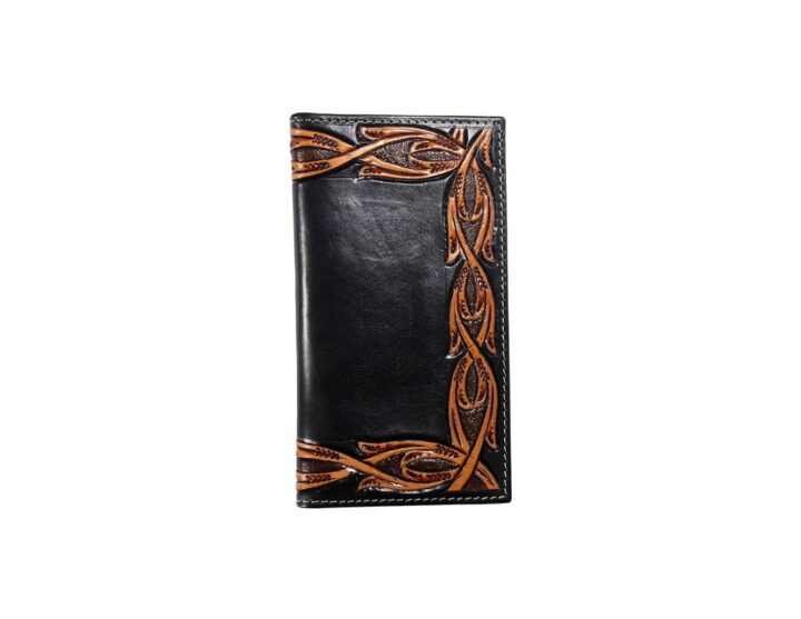 Nocona Belt Co. Men's Tooled Scroll Edge Leather Rodeo Wallet