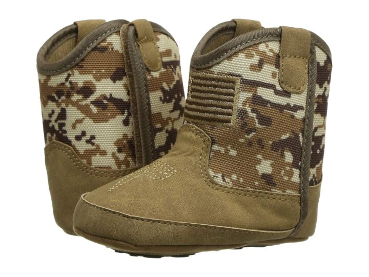 ARIAT Lil Stompers Infant Unisex Western Boots Brown Camo Patriot A442000044