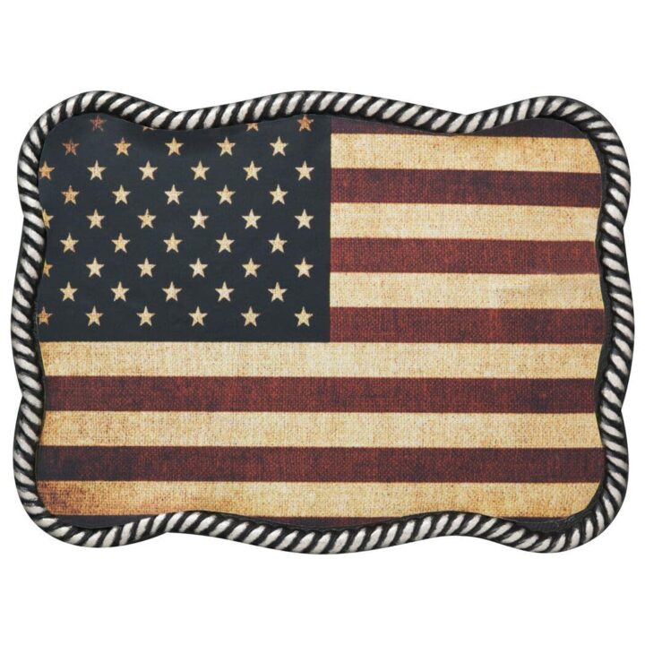 Nocona Men's American Flag Belt Buckle