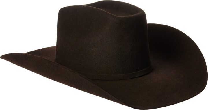 ARIAT Added Money 2X Wool Cowboy Hat, Chocolate, 7-1/4