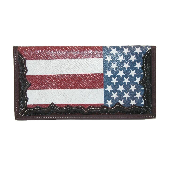 3D Brown Western Rodeo Wallet