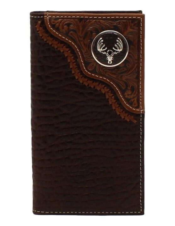 Nocona Rodeo Deer Skull-Mens Lacing wallet