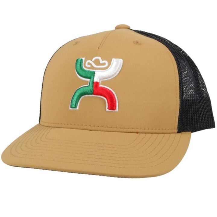 HOOEY Men's And Boquillas Embroidered Logo Mesh-Back Ball Cap Tan One Size