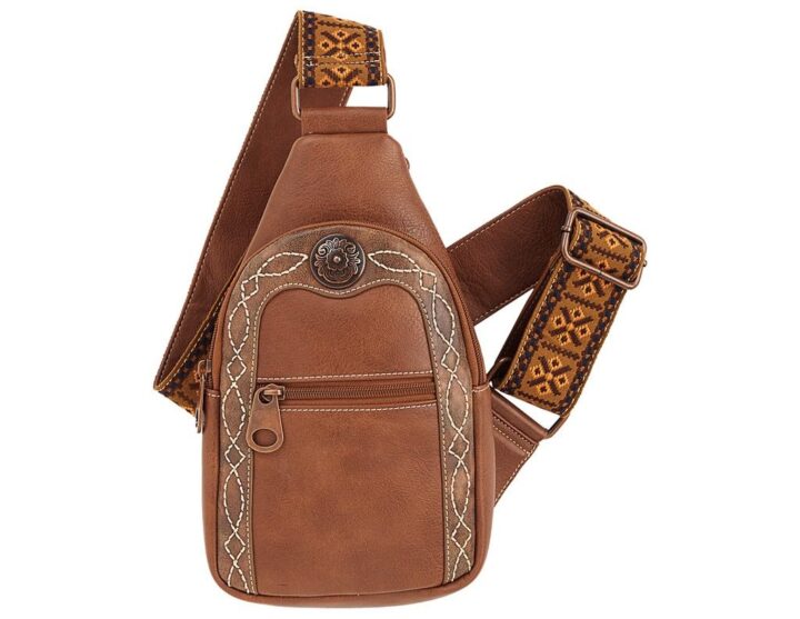 Nocona Sling Crossbody Tan - Ladies Purses