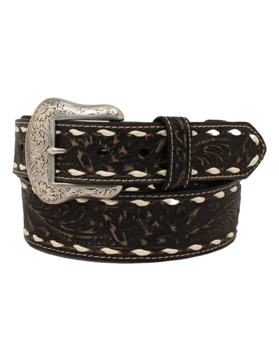 M&F Western Nocona Distress Embossed with Lace Black 32