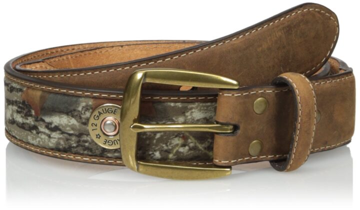 Nocona Belt Co. Men's Bulet Straight, Mossy Bark/Camo, 36