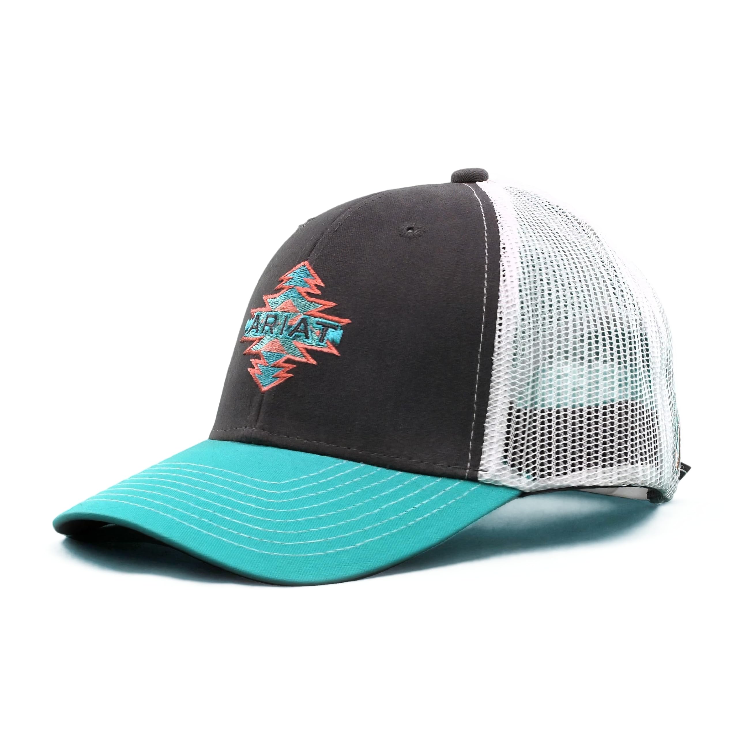 ARIAT Kid's Aztec Logo Snapback Cap Gray Size One Size