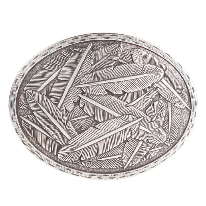 Nocona Boots Mens Silver Feather Buckle N/A N/A