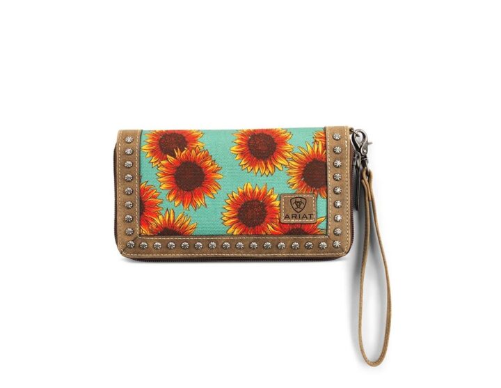 ARIAT Women's Western Sunflower Print Clutch, Multicolored, One Size