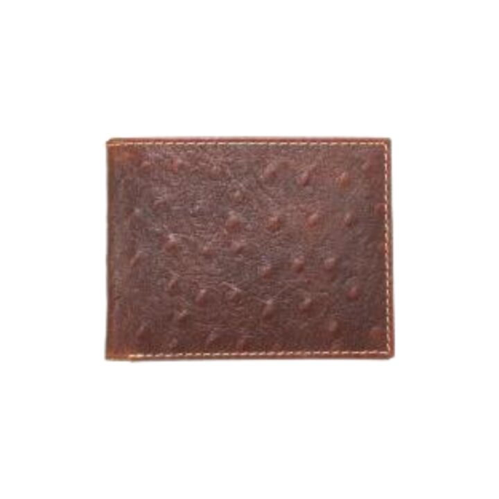 Nocona Belt Co. Men's Ostrich Leather Bifold Wallet