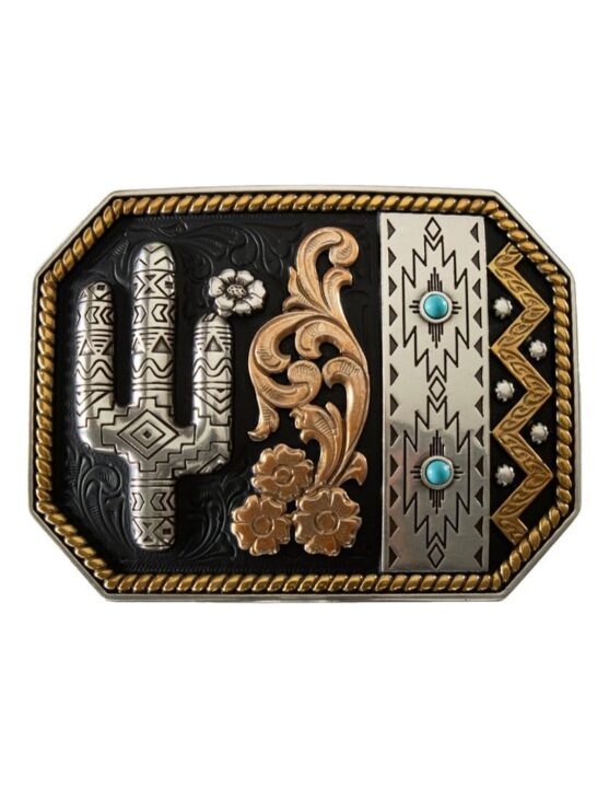 Engraved Floral Cactus Multi Finish by Blazin Roxx