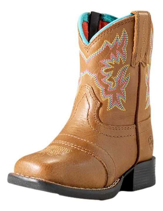 ARIAT Lil' Stompers Toddler Unisex Western Boots, Brown (Delilah), 4