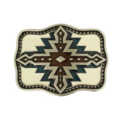 M&F Western Products 37997 Rectangle Smith Edge Navy Brown Western Nocona Belts Buckles