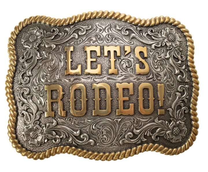 Nocona Belt Co. Let's Rodeo Scalloped Belt Buckle