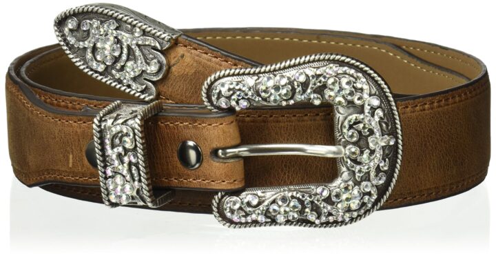 ARIAT Women's Cheyenne Scroll Buckle Set Brown Accessory, brown, 30