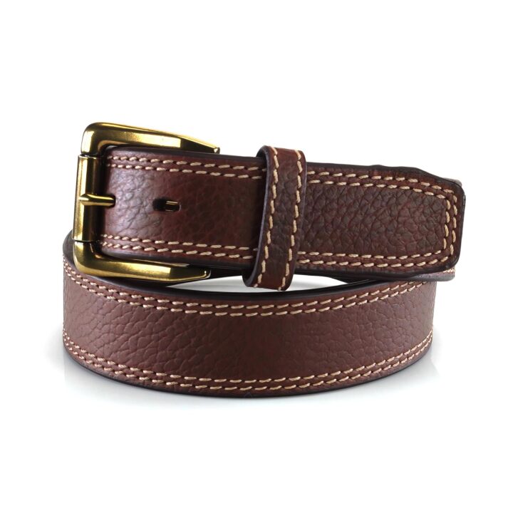 ARIAT Men's Contrast Double-Stitched Leather Belt