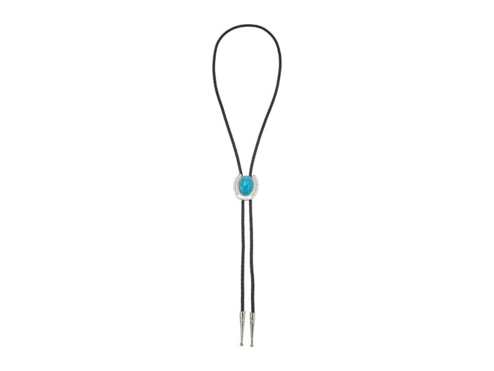 M&F Western Products Bolo Tie Horseshoe/Black/Turquoise One Size