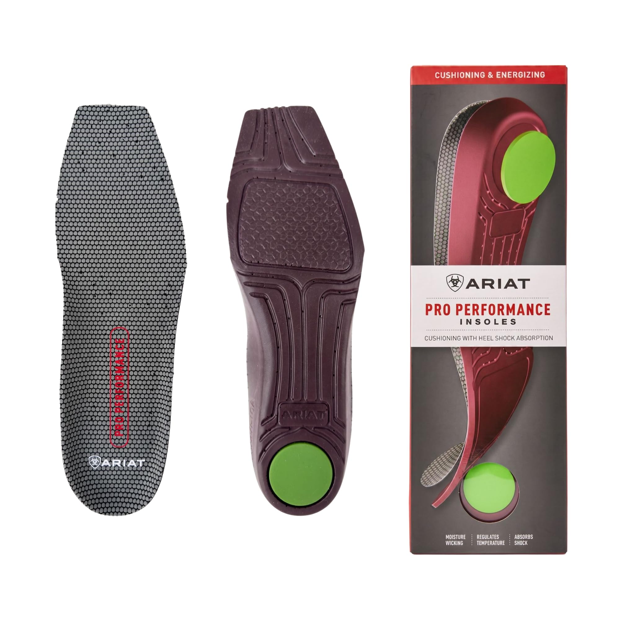 ARIAT Men's Pro Performance Insole Wide Square Toe, 7.5 W