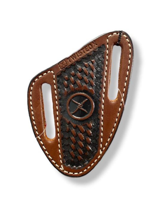 Twisted X Knife Sheath Basket Weave with Logo