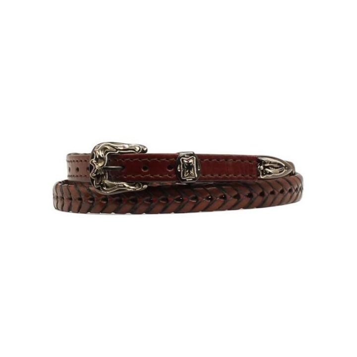 M&F Western 201602 0.375 in. LCD Smooth Tabs Hats Bands, Brown