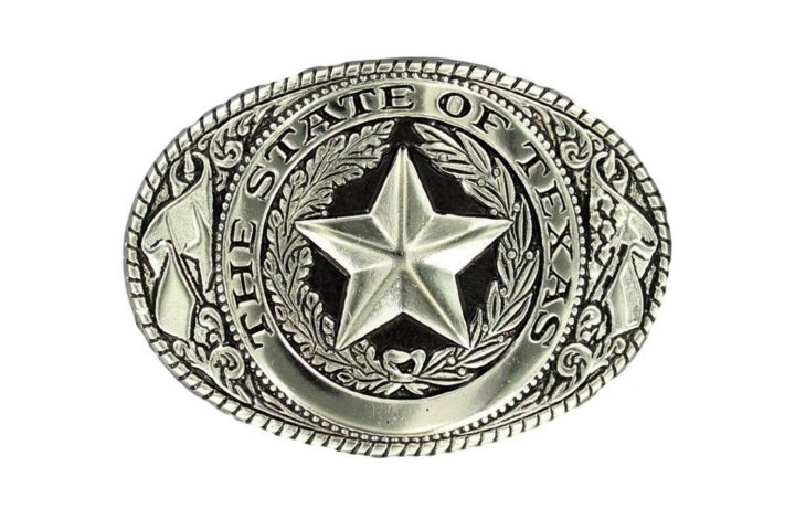 Nocona Texas Seal Buckle - Silver Plated