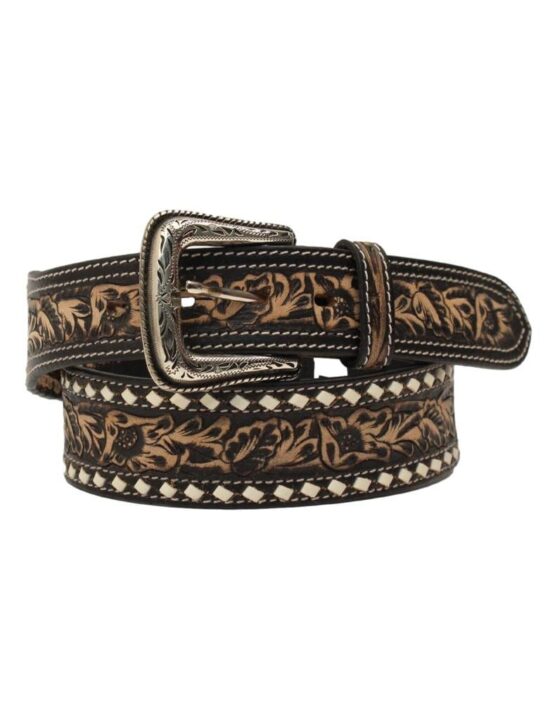 M&F Western Nocona Embossed w/Buck Lace Black 32