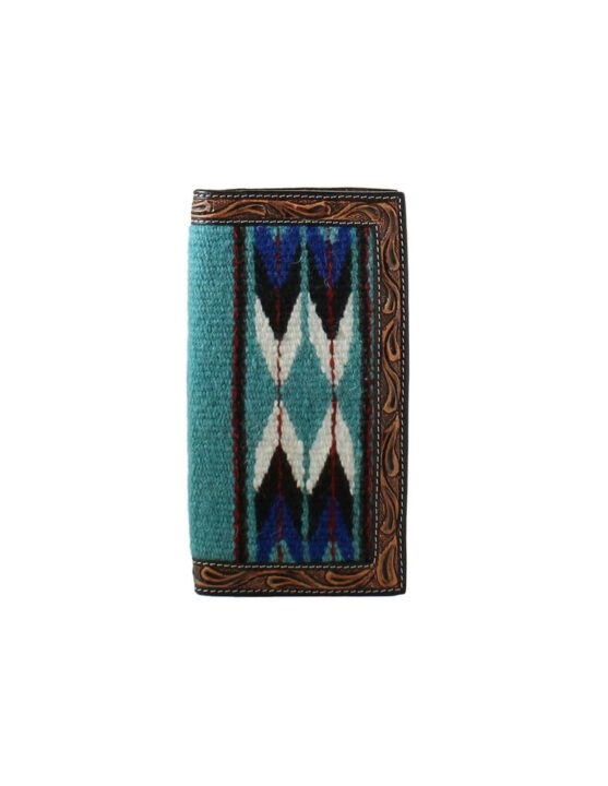 3D Belt Rodeo Tooled Wallet, Brown