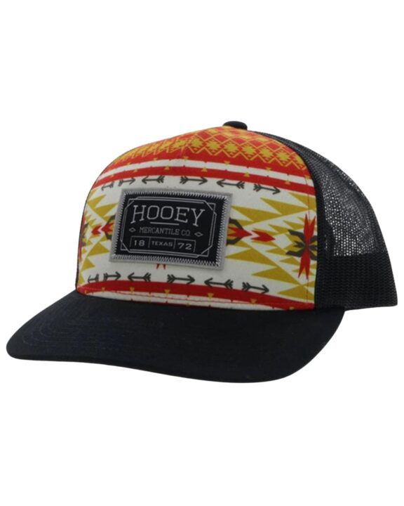 HOOEY Doc Trucker Cap w/Black/White Rect Patch