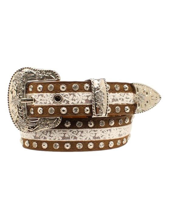 Angel Ranch 1 1/4" Brown Ladies' Fashion Belt