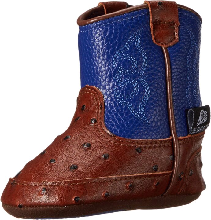 DBL BARREL M&F Western Kids Baby Boy's Baby Bucker Weston (Infant/Toddler) Blue 1 Infant