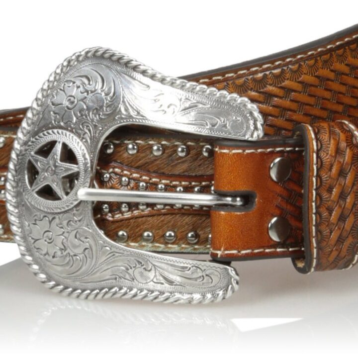 Nocona Men's Pro Star Buckle, Tan, 32
