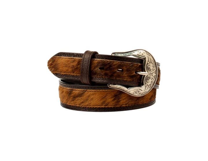 ARIAT Haircalf Belt w/Buckle Brown MD (34" Waist)